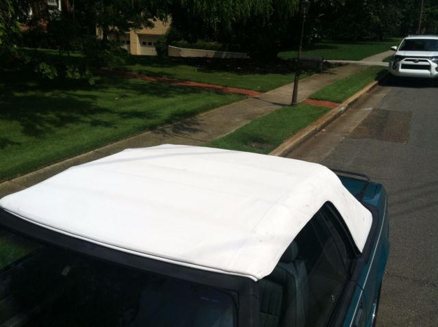 1993 White Ford Mustang Convertible