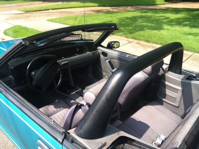 1993 White Ford Mustang Convertible