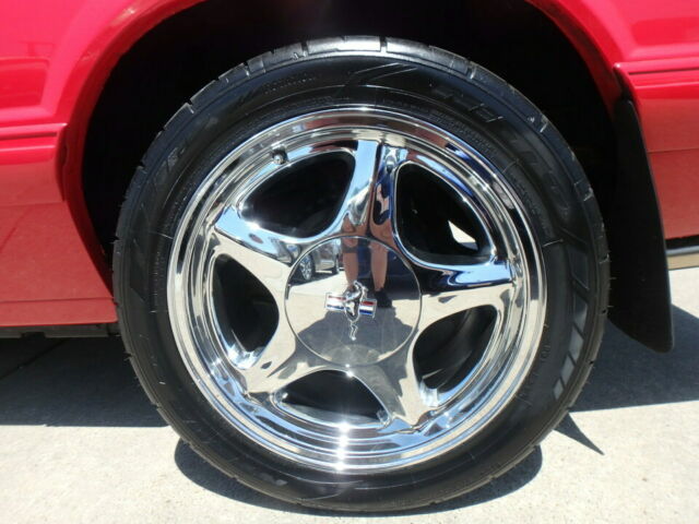 1993 Red Ford Mustang Convertible