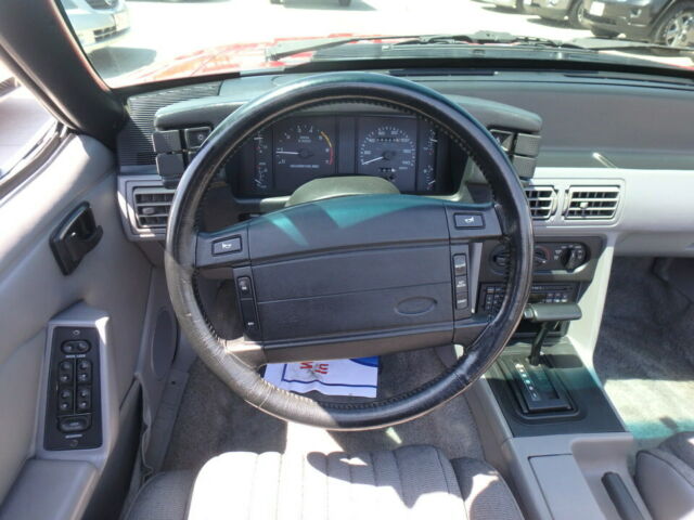 1993 Red Ford Mustang Convertible