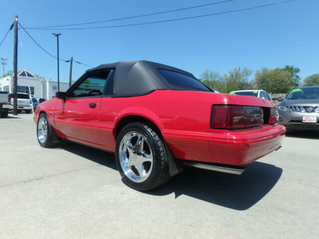 1993 Red Ford Mustang Convertible