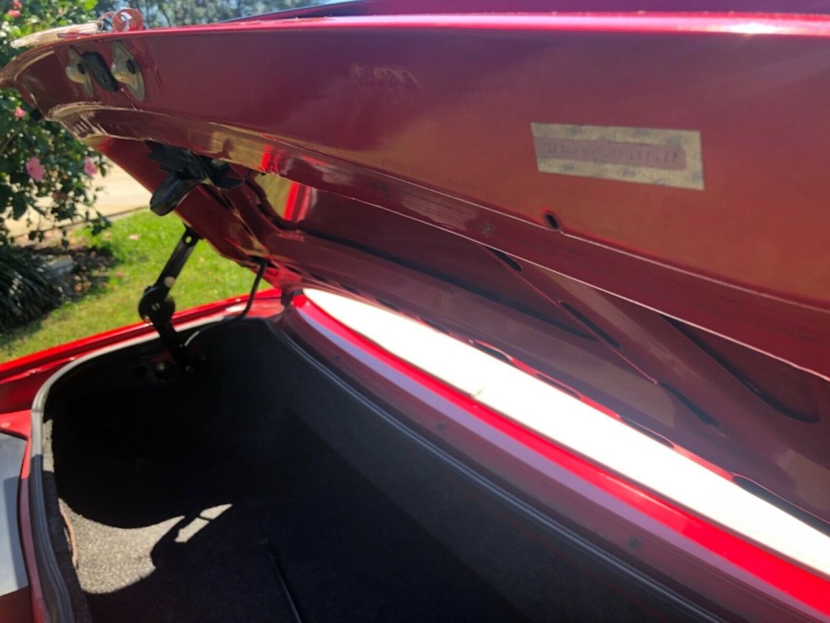 1993 Red Ford Mustang Convertible
