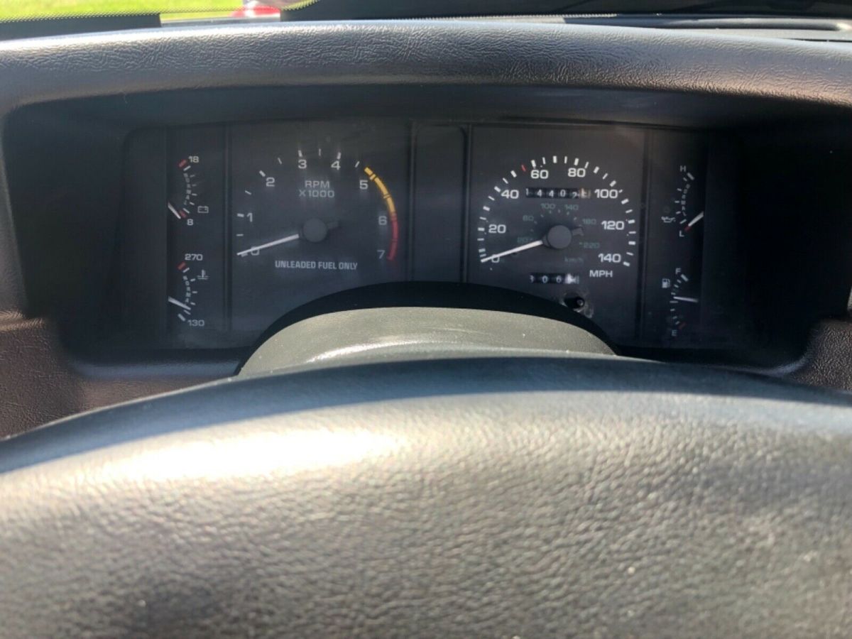 1993 Red Ford Mustang Convertible