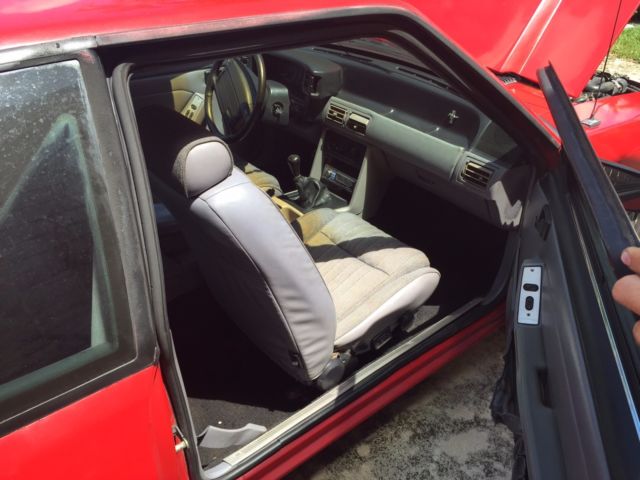 1993 Red Ford Mustang