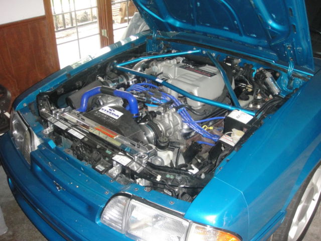 1993 Red Ford Mustang