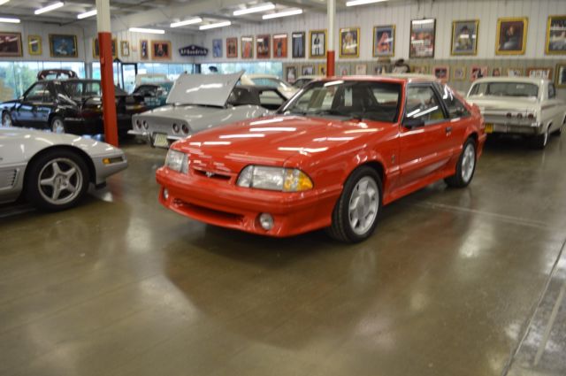 1993 Red Ford Mustang