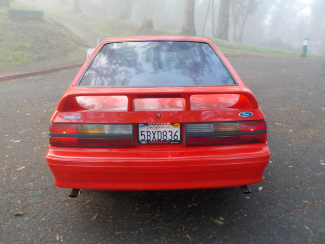 1993 red Ford Mustang