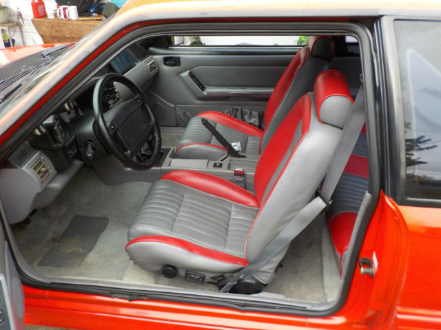 1993 red Ford Mustang