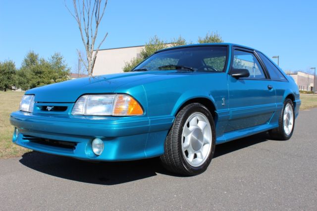 1993 Teal Ford Mustang Coupe