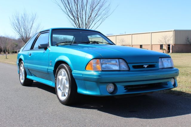 1993 Teal Ford Mustang Coupe