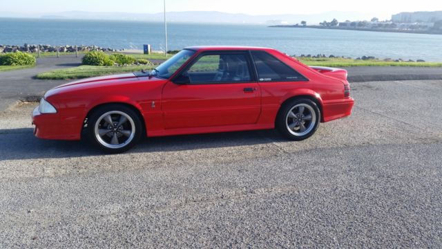 1993 Vibrant Red Ford Mustang Hatchback