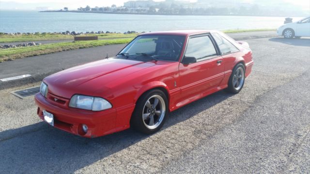 1993 Vibrant Red Ford Mustang Hatchback