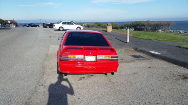 1993 Vibrant Red Ford Mustang Hatchback