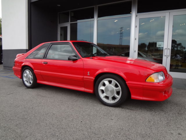 19930000 Red Ford Mustang Hatchback
