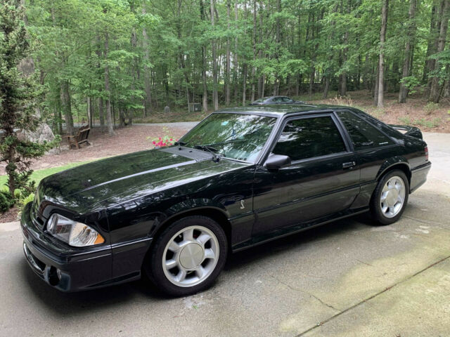 1993 Black Ford Mustang Hatchback