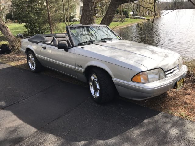 1993 Silver Ford Mustang Convertible