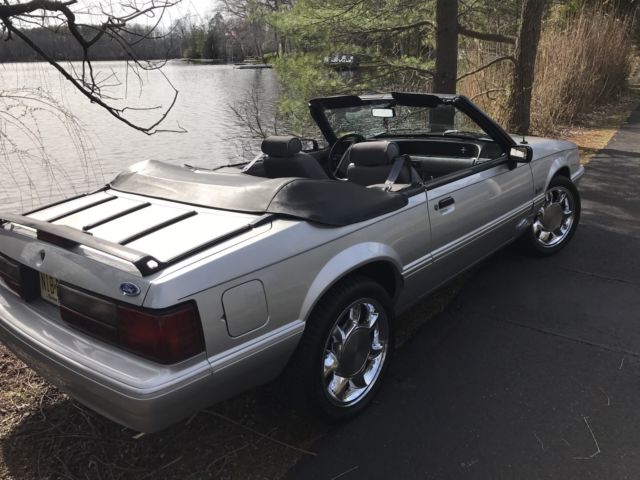 1993 Silver Ford Mustang Convertible