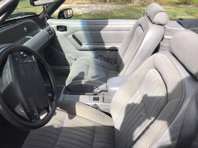1993 Silver Ford Mustang Convertible