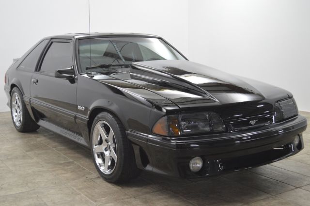 1993 Black Ford Mustang Hatchback