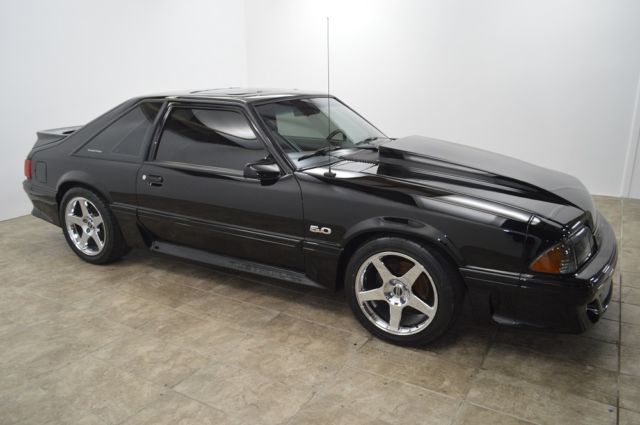1993 Black Ford Mustang Hatchback