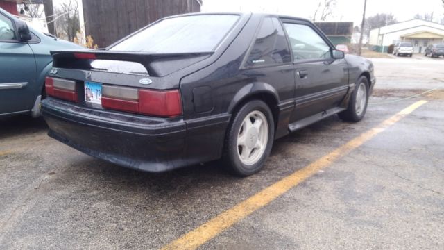 1993 Black Ford Mustang Hatchback