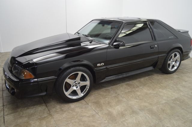 1993 Black Ford Mustang Hatchback