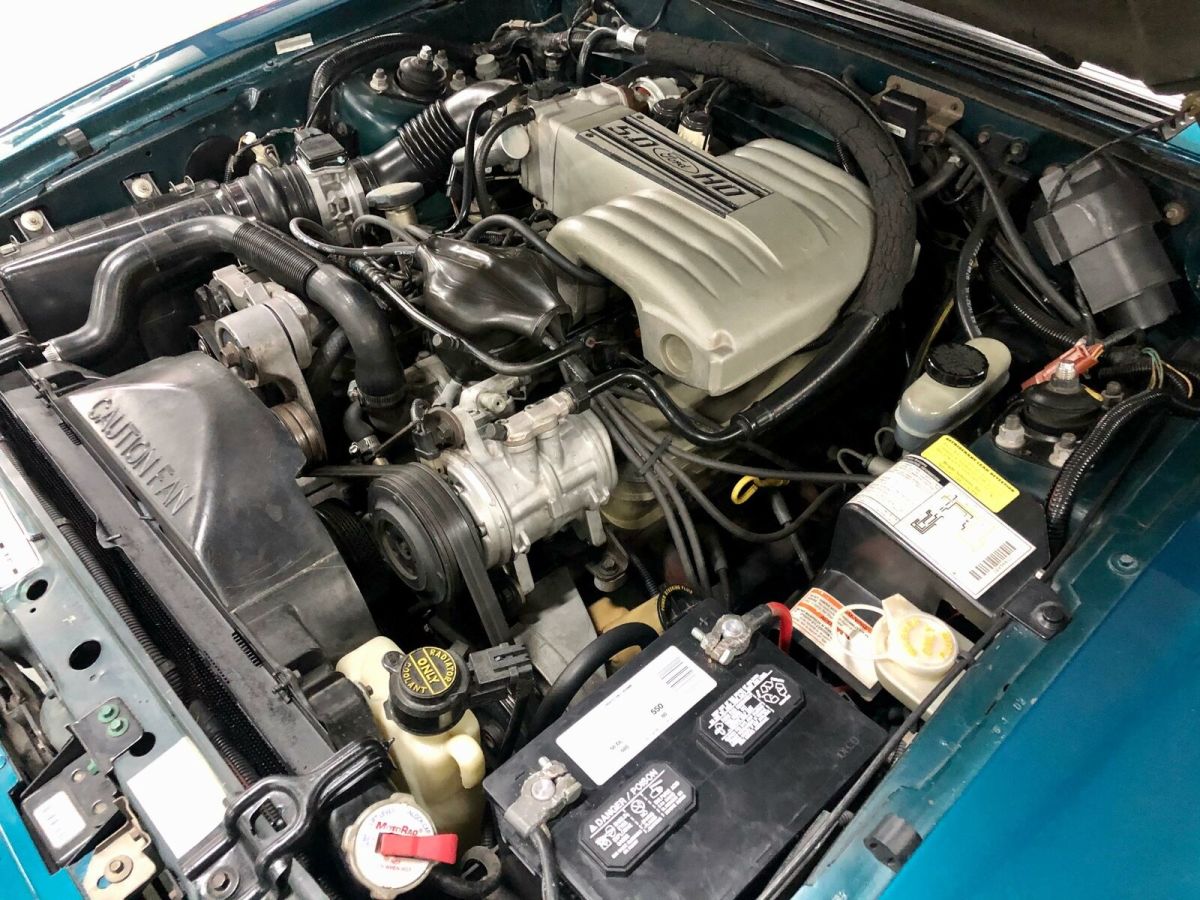 1993 Blue Ford Mustang Coupe