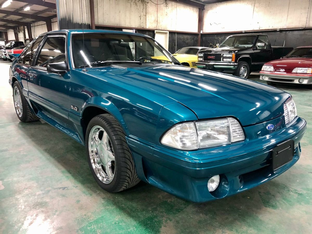1993 Blue Ford Mustang Coupe