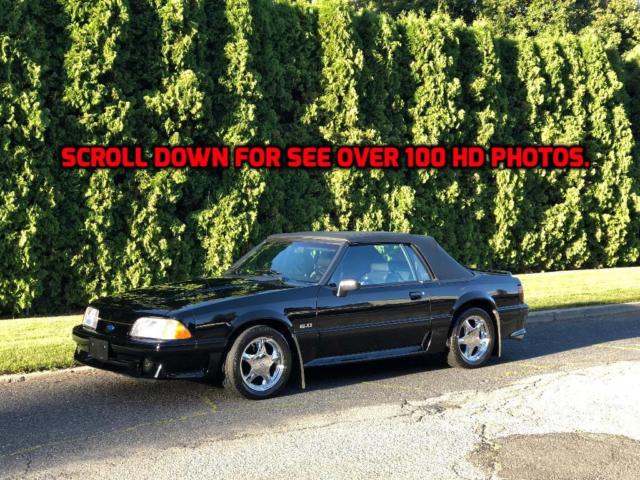 1993 Black Ford Mustang Convertible