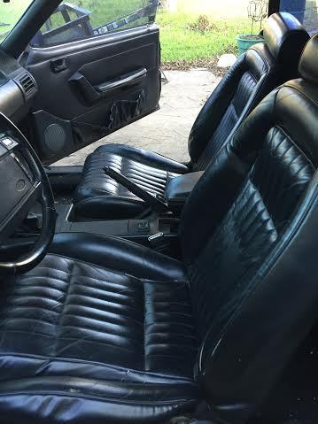 1993 Black Ford Mustang Convertible