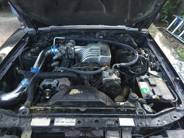 1993 Black Ford Mustang Convertible