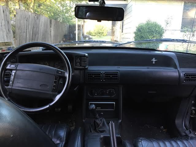 1993 Black Ford Mustang Convertible