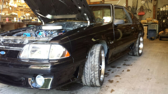 1993 Black Ford Mustang Hatchback