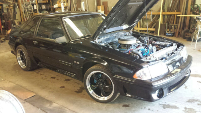 1993 Black Ford Mustang Hatchback