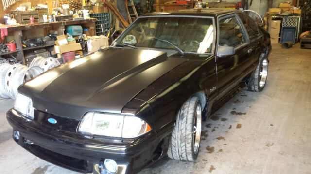 1993 Black Ford Mustang Hatchback