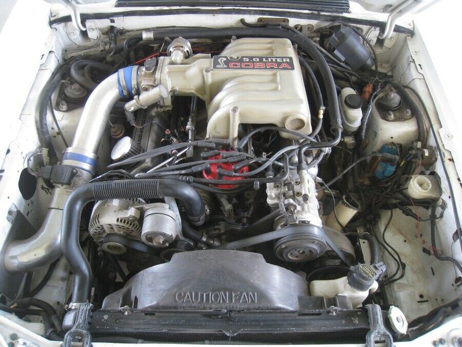1993 White Ford Mustang Fox Body 5.8L