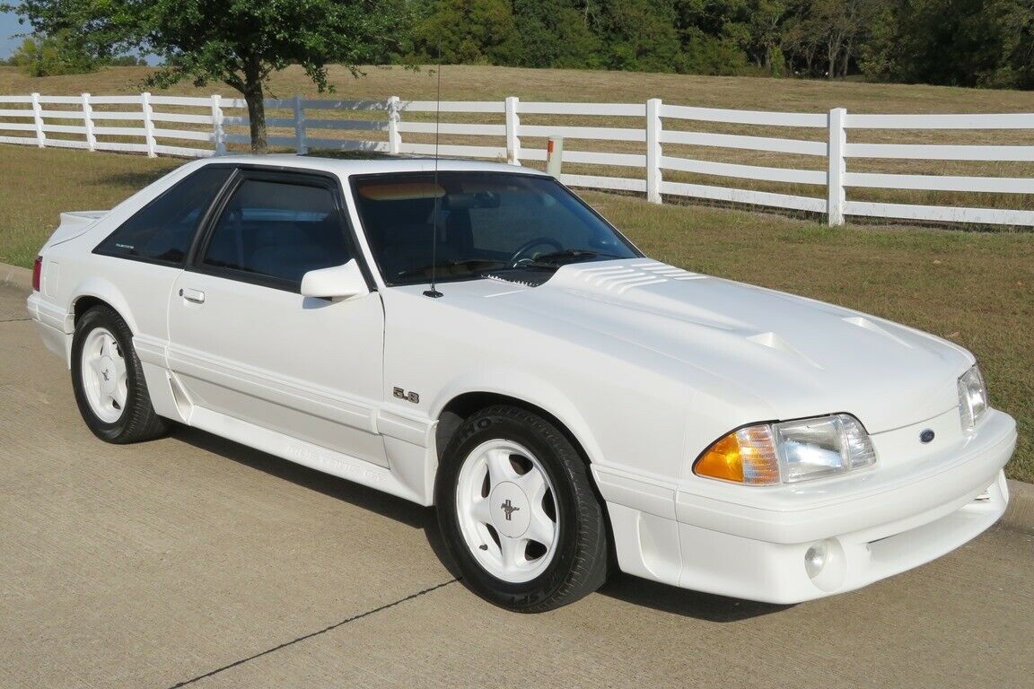 1993 White Ford Mustang Fox Body 5.8L