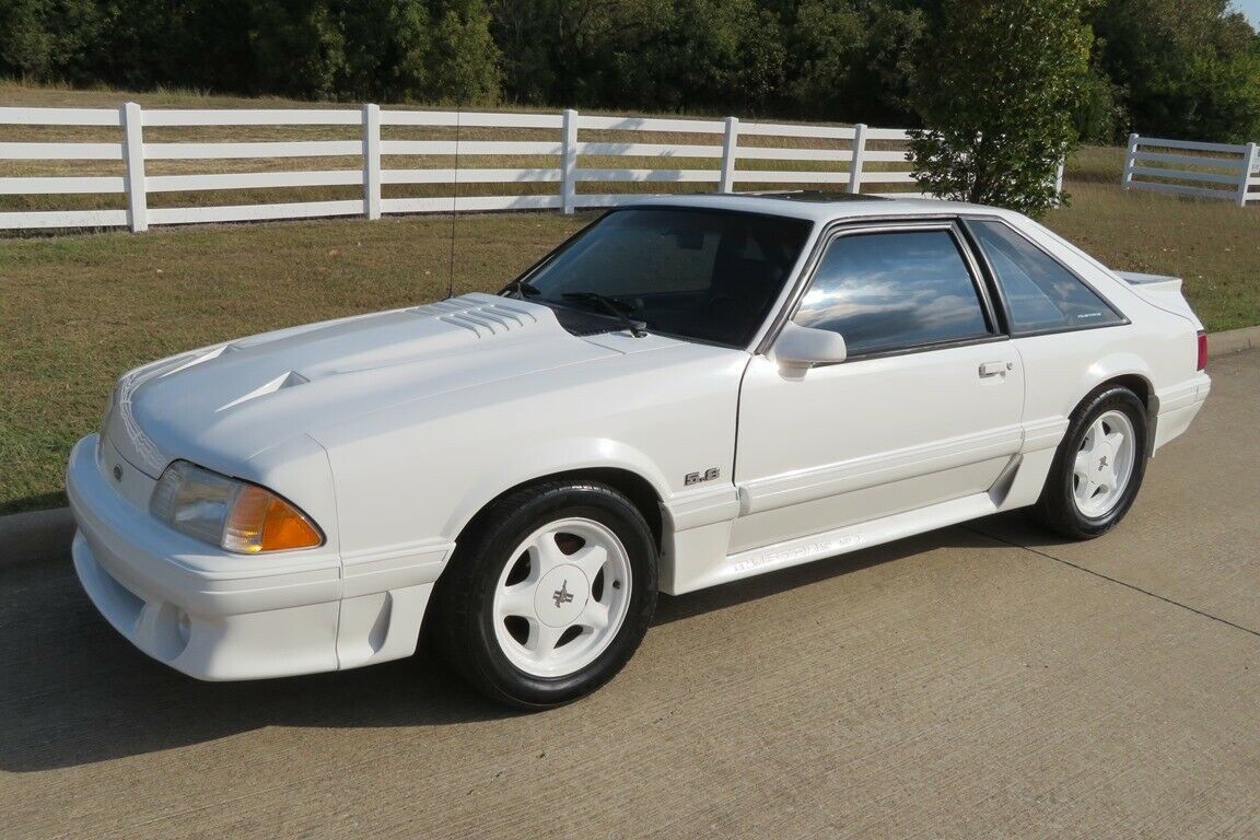 1993 White Ford Mustang Fox Body 5.8L