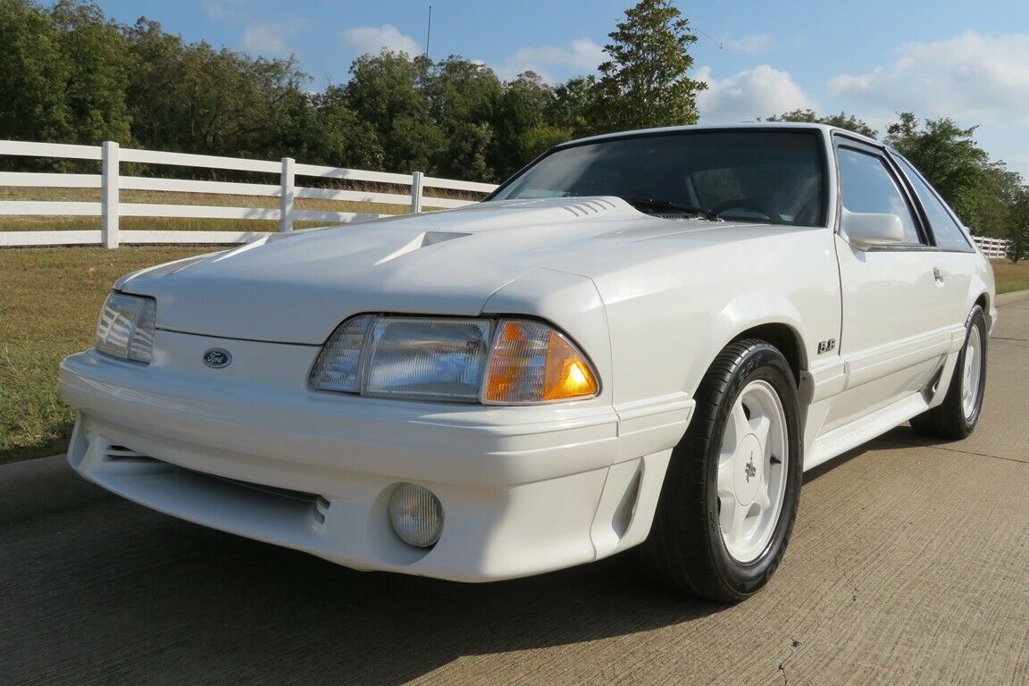 1993 White Ford Mustang Fox Body 5.8L