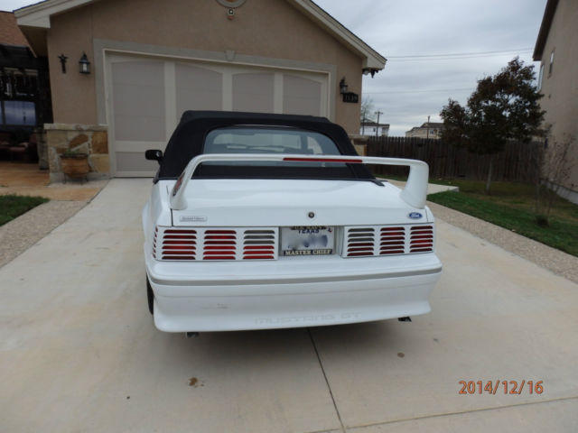 1993 White Ford Mustang Convertible