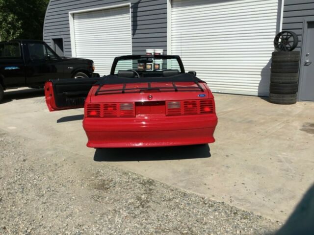 1993 Red Ford Mustang Convertible