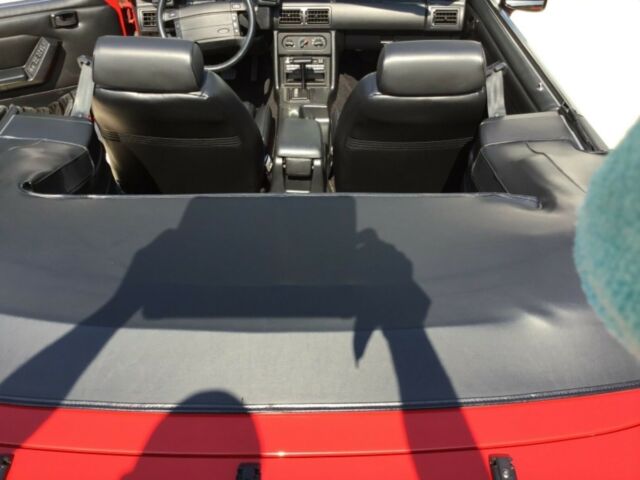 1993 Red Ford Mustang Convertible