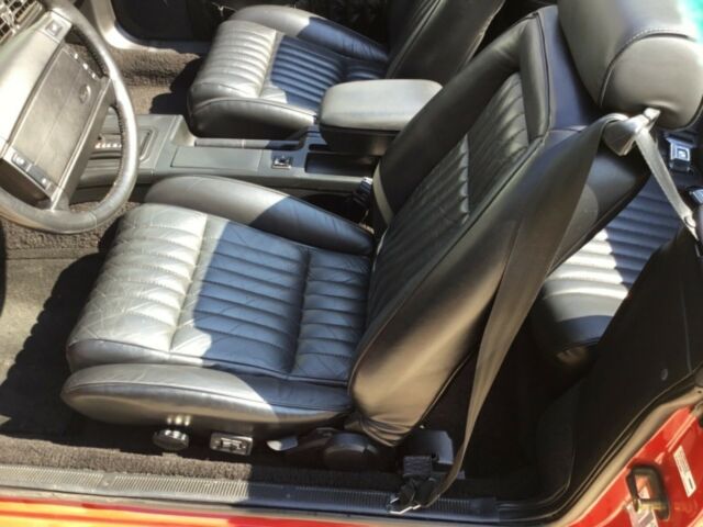 1993 Red Ford Mustang Convertible