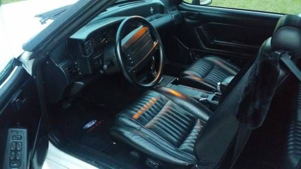1993 White Ford Mustang Convertible