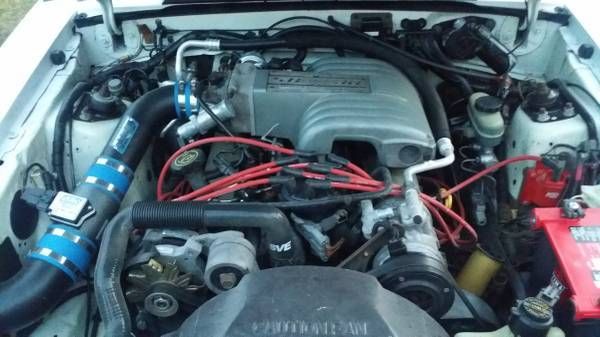 1993 White Ford Mustang Convertible