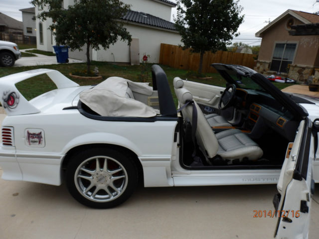 1993 White Ford Mustang Convertible