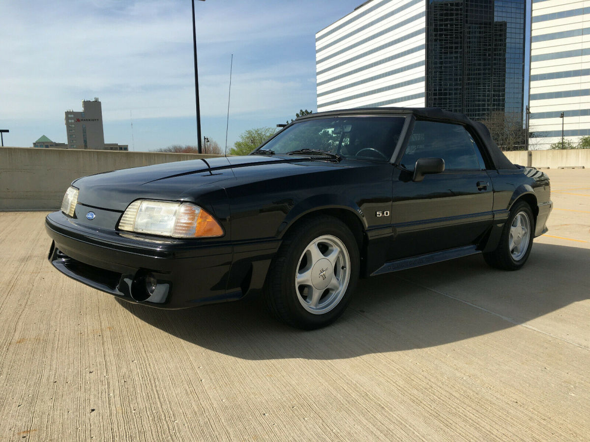 1993 Black Ford Mustang Convertible