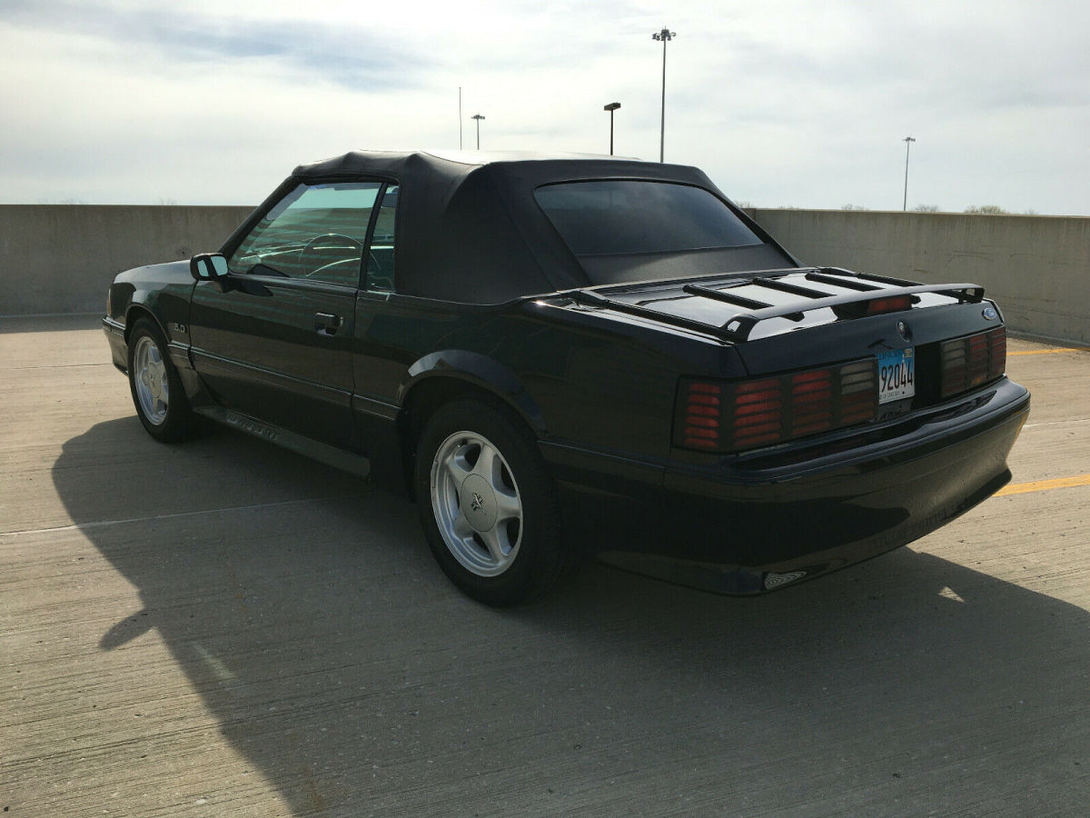 1993 Black Ford Mustang Convertible