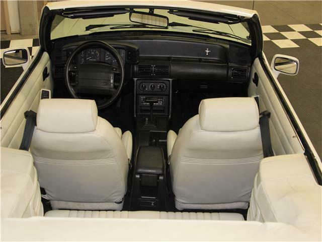1993 White Ford Mustang Convertible