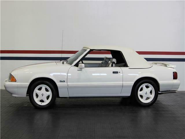 1993 White Ford Mustang Convertible